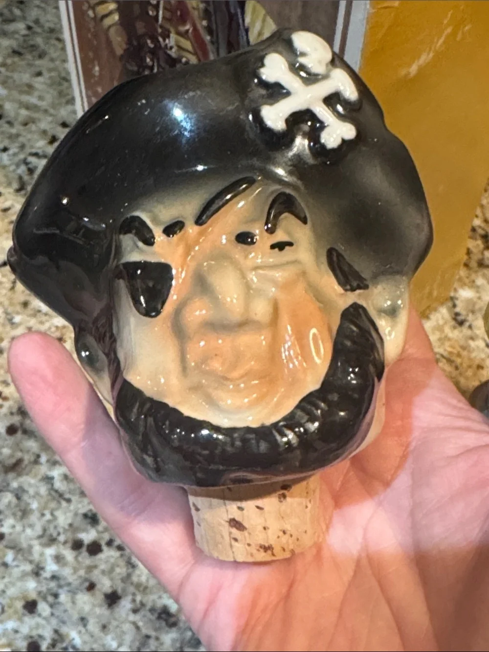 Excellent Condition Ezra Brooks Pirate Figurine Decanter Box Included